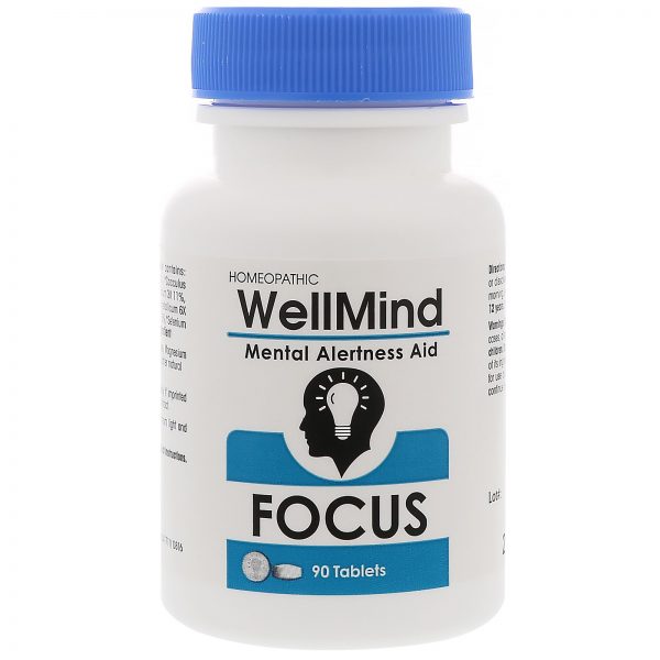 Comprar MediNatura, WellMind Focus, Mental Alertness Aid, 90 Tablets - Imagem 4