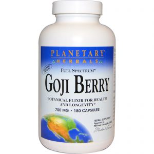 Comprar Planetary Herbals, Goji Berry de Amplo Espectro, 700 mg, 180 Cápsulas