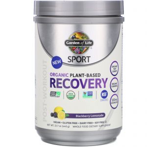 Comprar Garden of Life, Sport, Organic Plant-Based Recovery, Blackberry Lemonade, 15.7 oz (446 g)