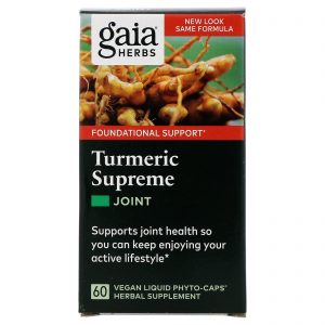 Comprar Gaia Herbs, Açafrão supremo, Articulações, 60 Fitocápsulas líquidas veganas