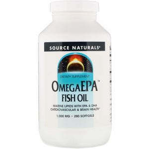 Comprar Source Naturals, Óleo de Peixe OmegaEPA, 1.000 mg, 200 Cápsulas Gelatinosas