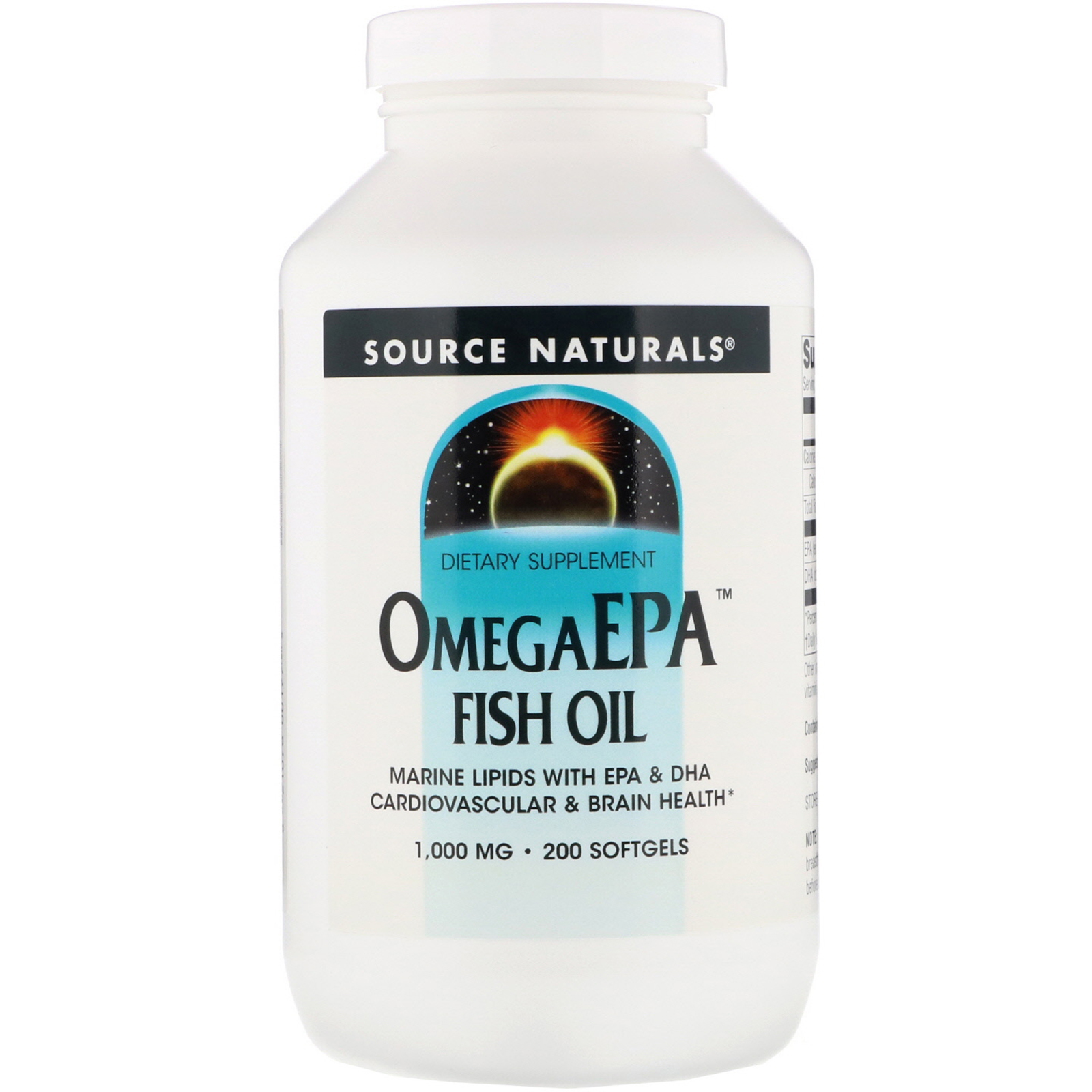 Comprar Source Naturals, Óleo de Peixe OmegaEPA, 1.000 mg, 200 Cápsulas Gelatinosas