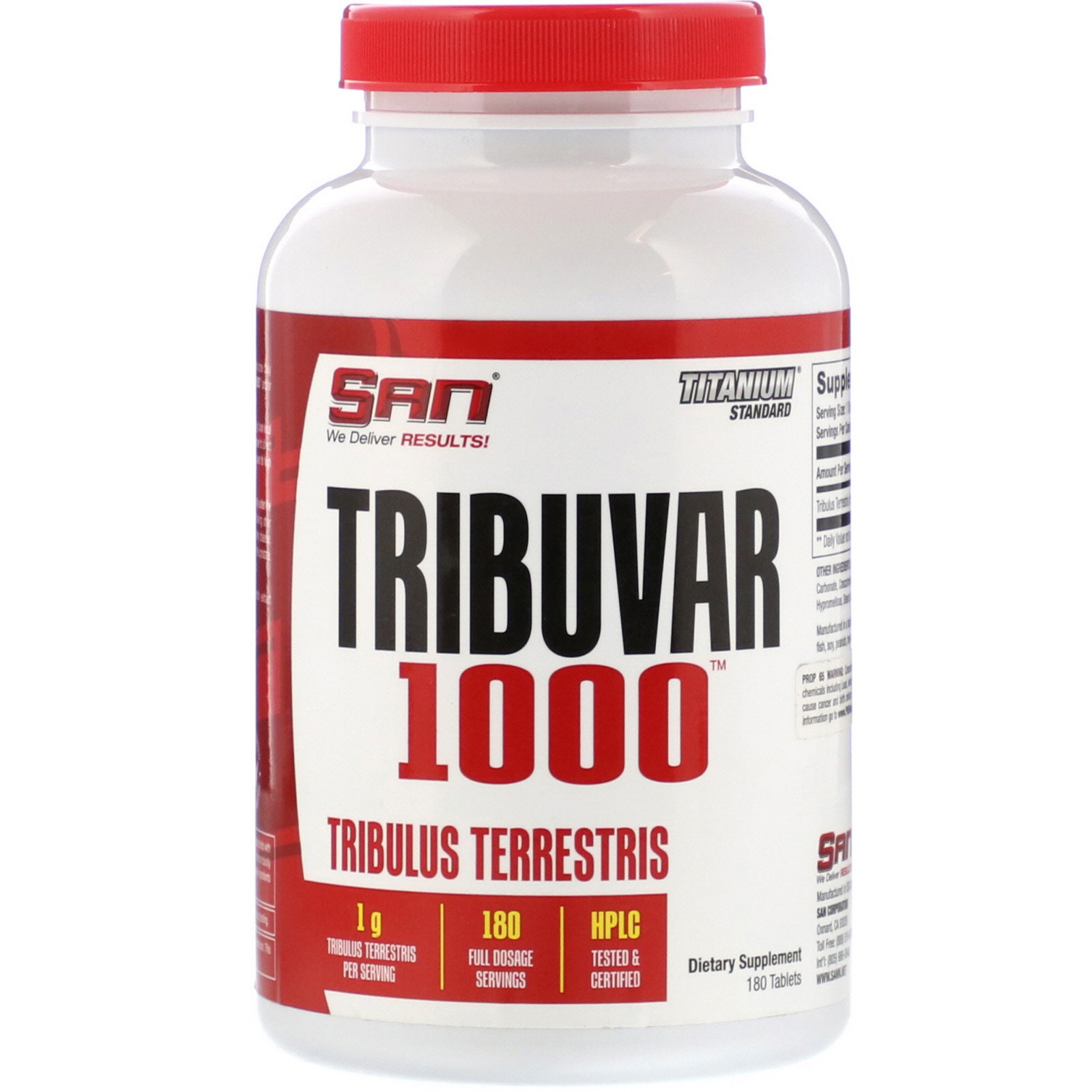 Comprar SAN Nutrition, Tribuvar 1000, 180 Comprimidos