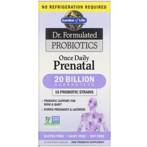 Comprar Garden of Life, Dr. Formulated Probiotics, Uma Vez ao Dia Pré-natal, 30 Cápsulas Vegetais