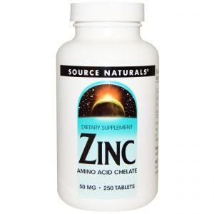 Comprar Source Naturals, Zinco, 50 mg, 250 Comprimidos