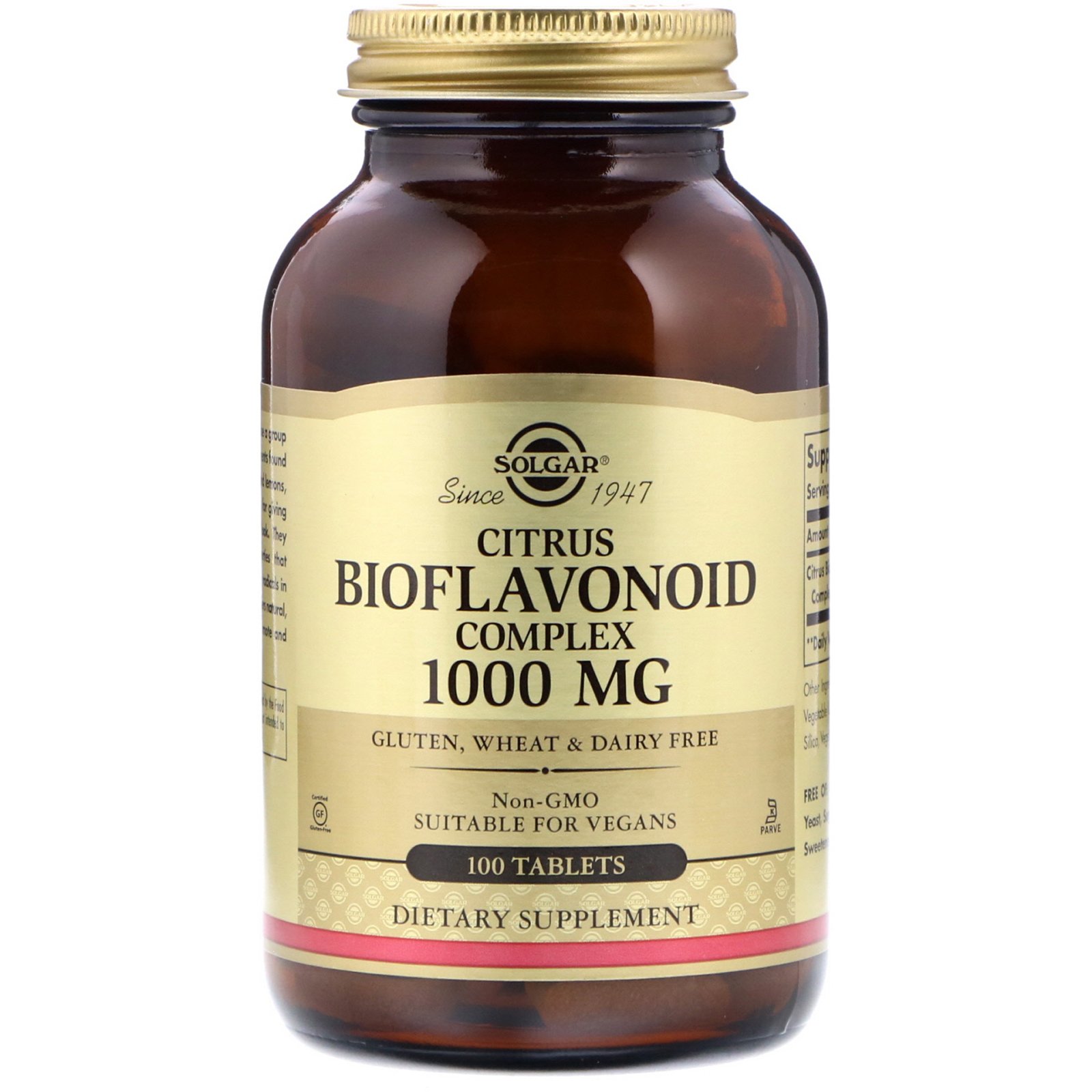 Comprar Solgar, Complexo de bioflavonóides de citrinos, 1000 mg, 100 comprimidos