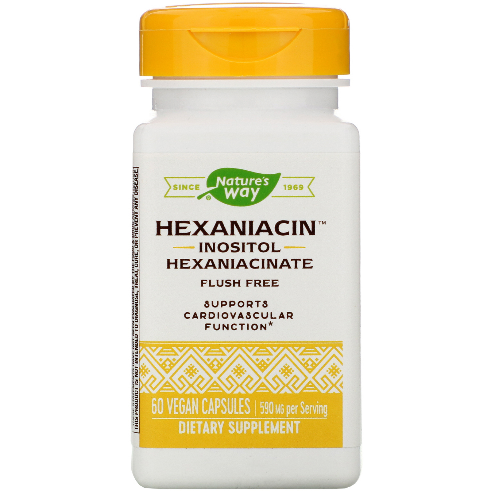 Comprar Nature's Way, HexaNiacin, 590 mg, 60 Vegan Capsules