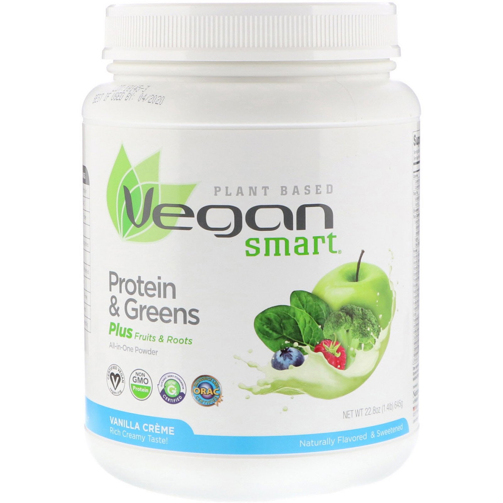 Comprar VeganSmart, Proteína e Verduras VeganSmart, Pó Tudo-Em-Um, Creme de Baunilha, 22,8 oz (645 g)