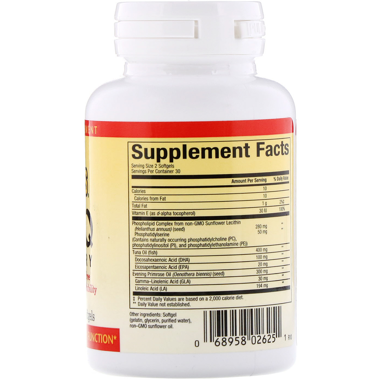 Comprar Natural Factors, PS - IQ Memory, 60 Softgels - Imagem 2