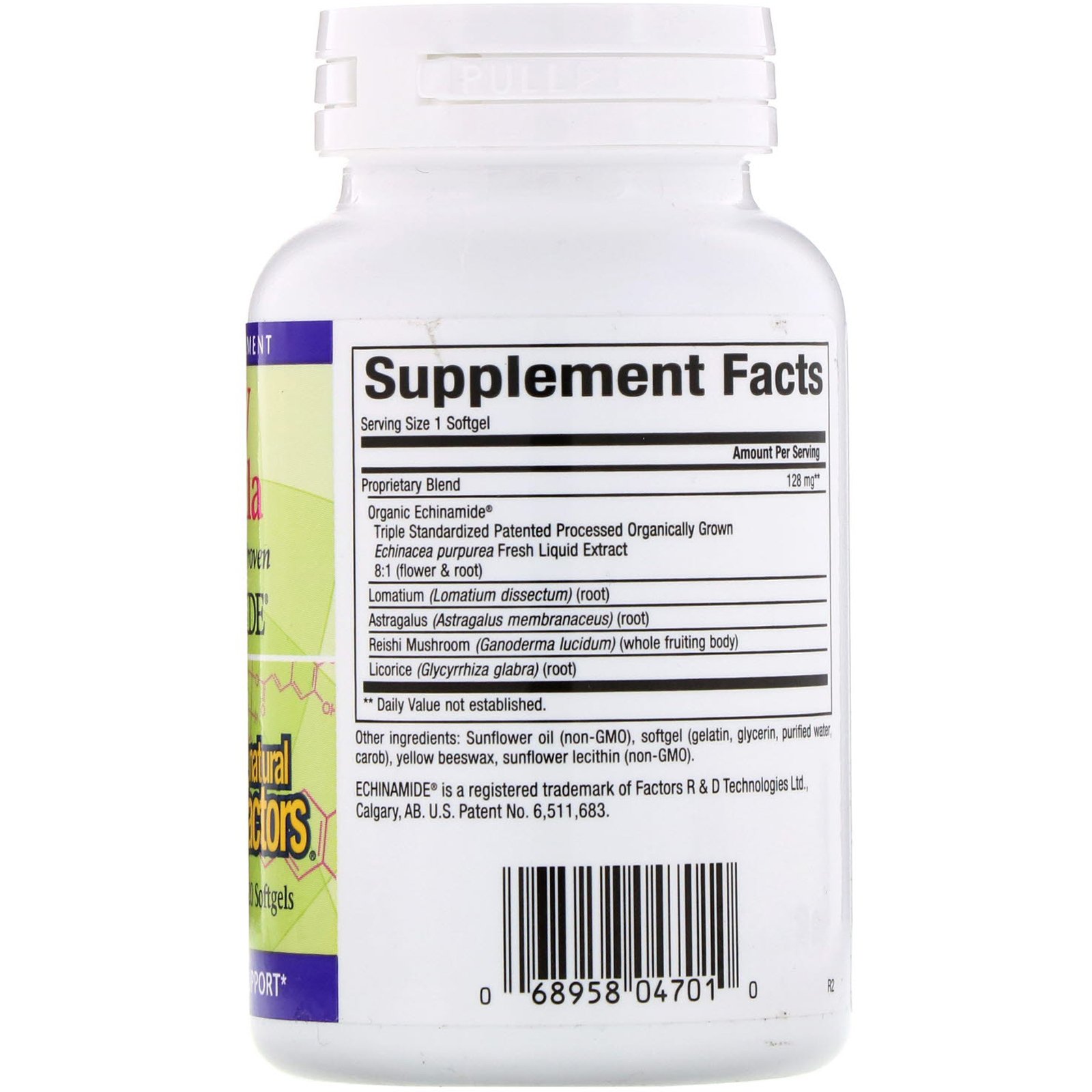 Comprar Natural Factors, Fórmula Anti-V com Equinamida, 120 Cápsulas Gelatinosas - Imagem 2