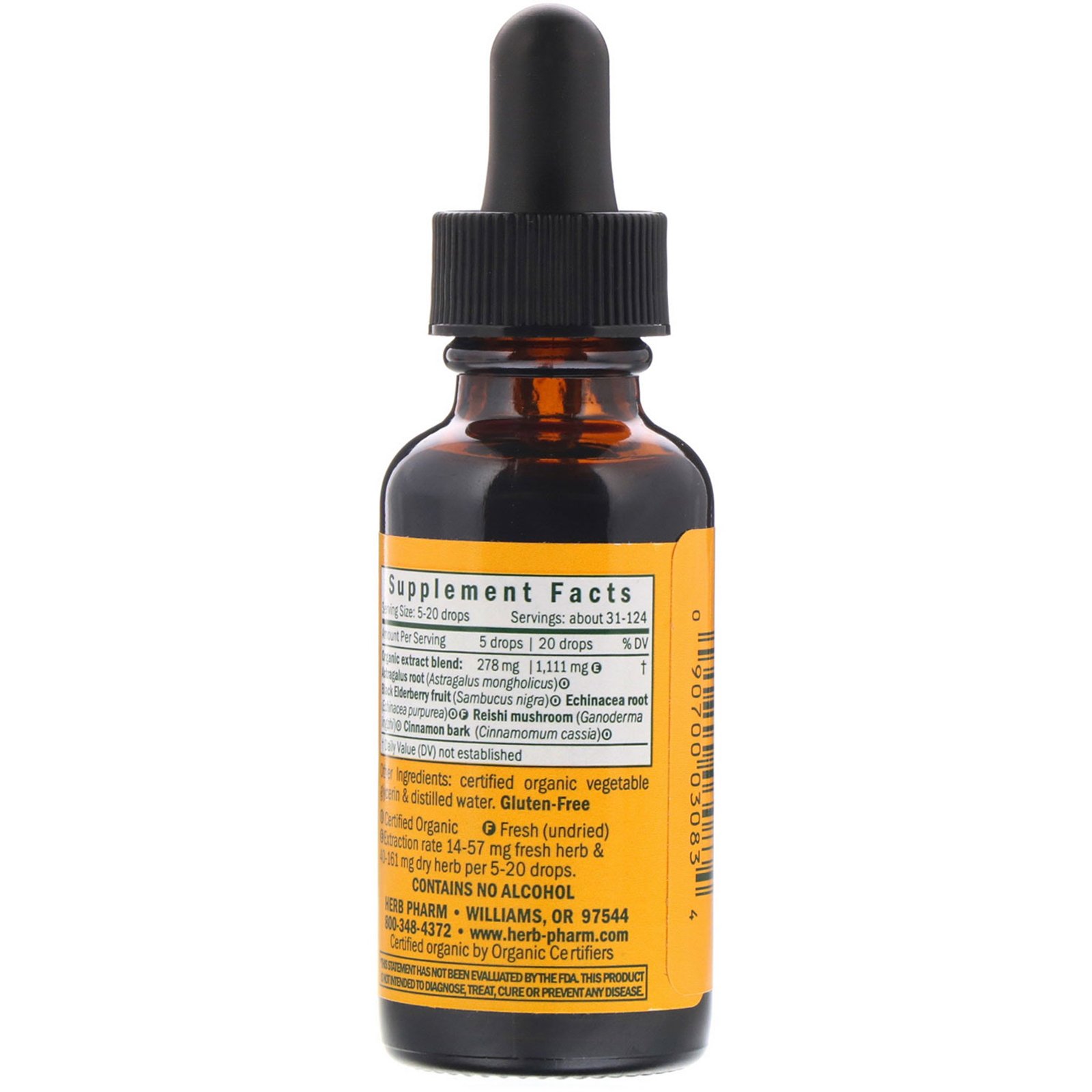 Comprar Herb Pharm, Fortificador Imunológico para Crianças - Construtor de Sistema, Sem Álcool, 30 ml (1 fl oz) - Imagem 2