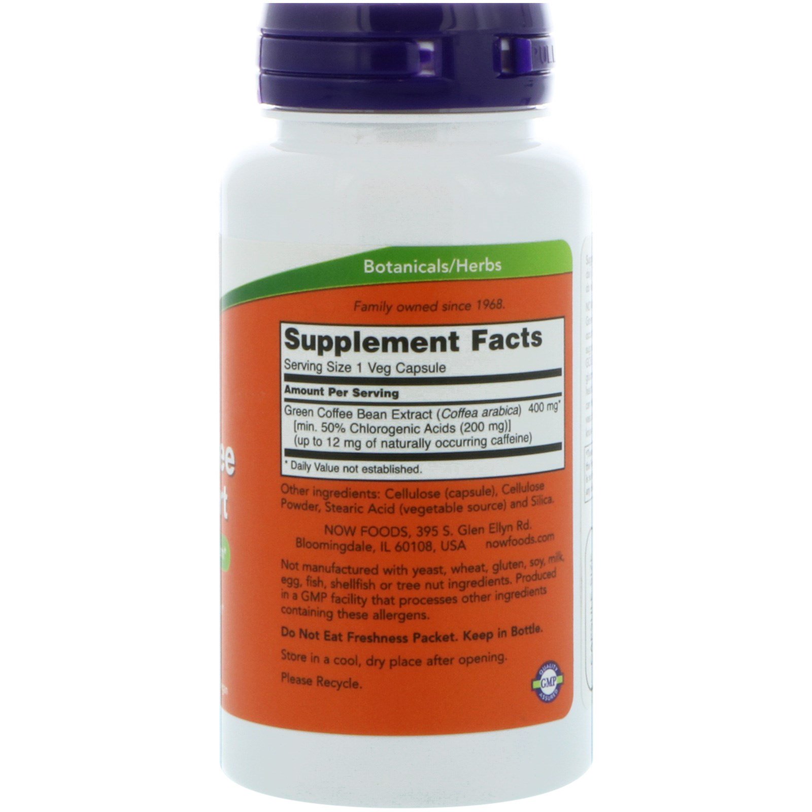 Comprar Now Foods, Café Verde Suporte à Dieta, 90 cápsulas vegetais - Imagem 2
