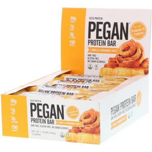 Comprar Julian Bakery, PEGAN Protein Bar, Vanilla Cinnamon Twist, 12 Bars, 2.29 oz (65 g) Each