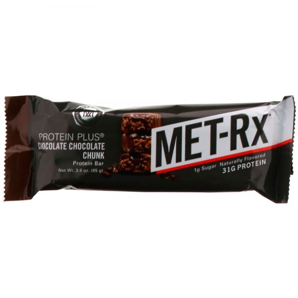 Comprar MET-Rx, PROTEIN PLUS Bar, Chocolate Chocolate Chunk, 9 Bars, 3.0 oz (85 g) Each - Imagem 4