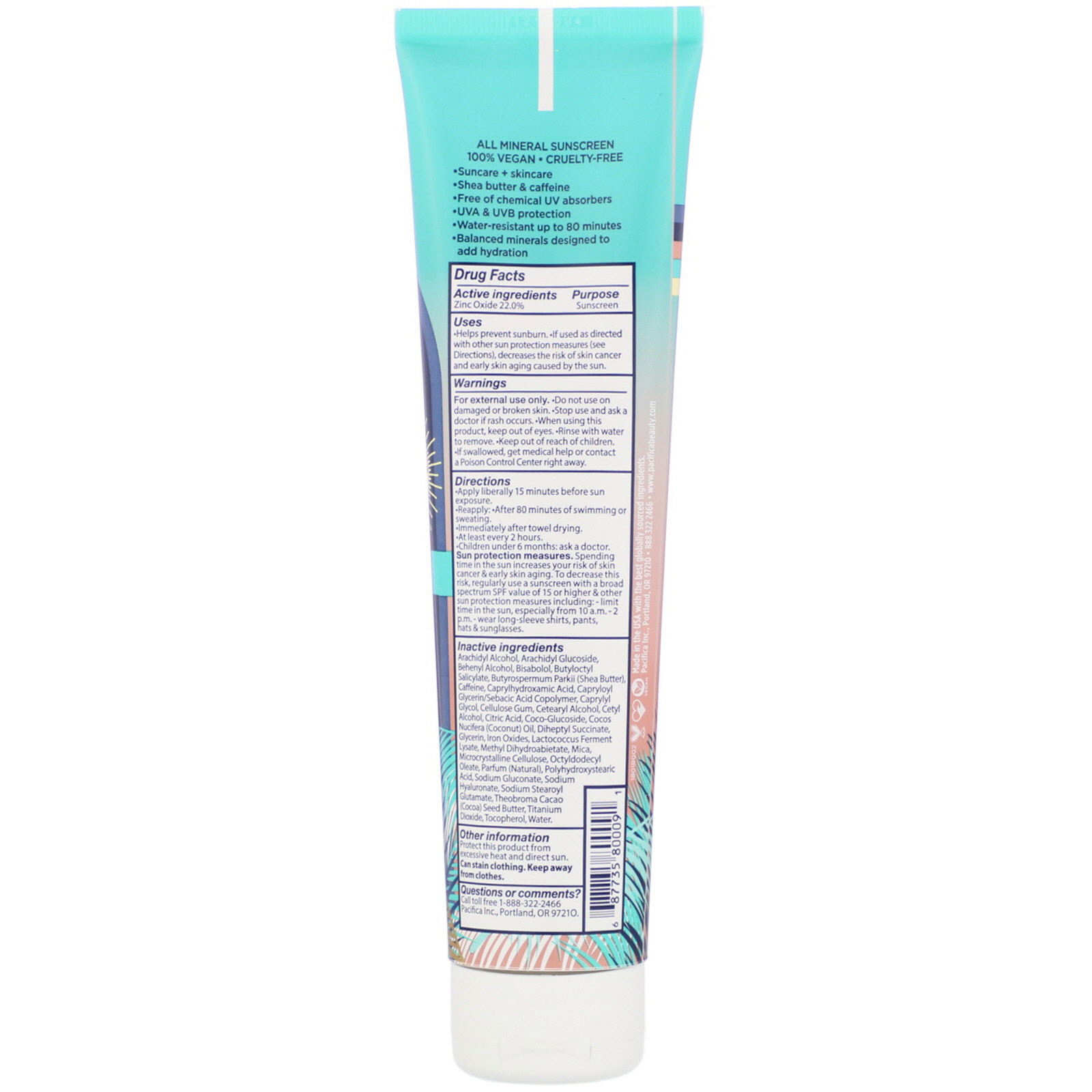 Comprar Pacifica, Sun + Skincare, Mineral SPF Bronzing Body Butter, SPF 50, Coconut, 5 fl oz (147 ml) - Imagem 2