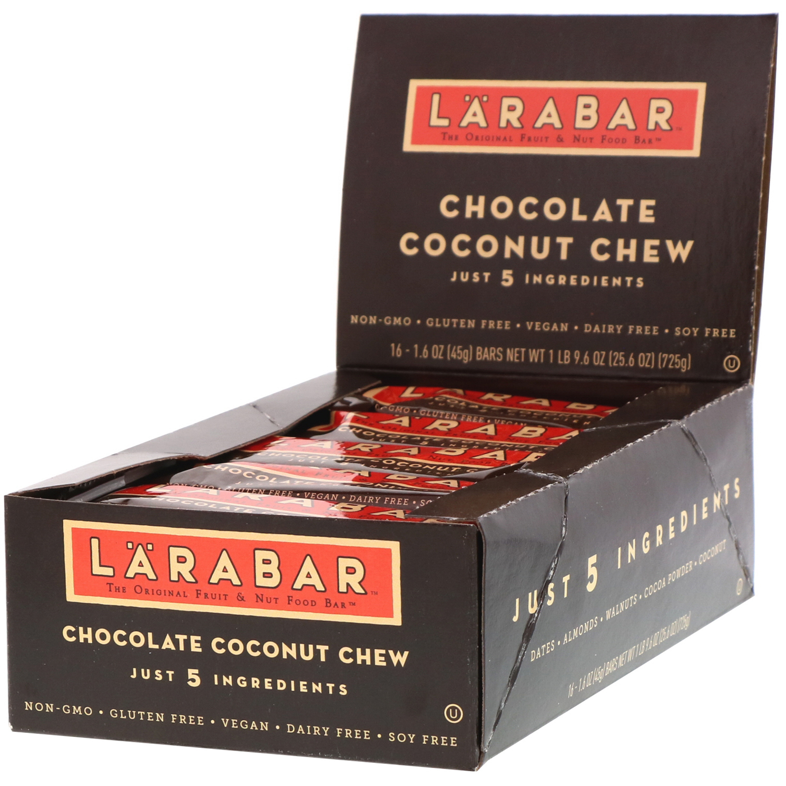 Comprar Larabar, Chocolate e Coco, 16 Barrinhas, 1,6 oz (45 g) cada