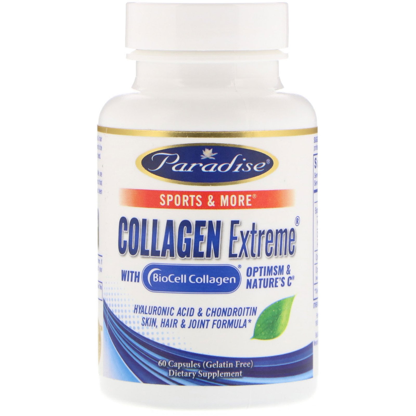 Comprar Paradise Herbs, Colágeno Extremo com BioCell Collagen, 60 Cápsulas