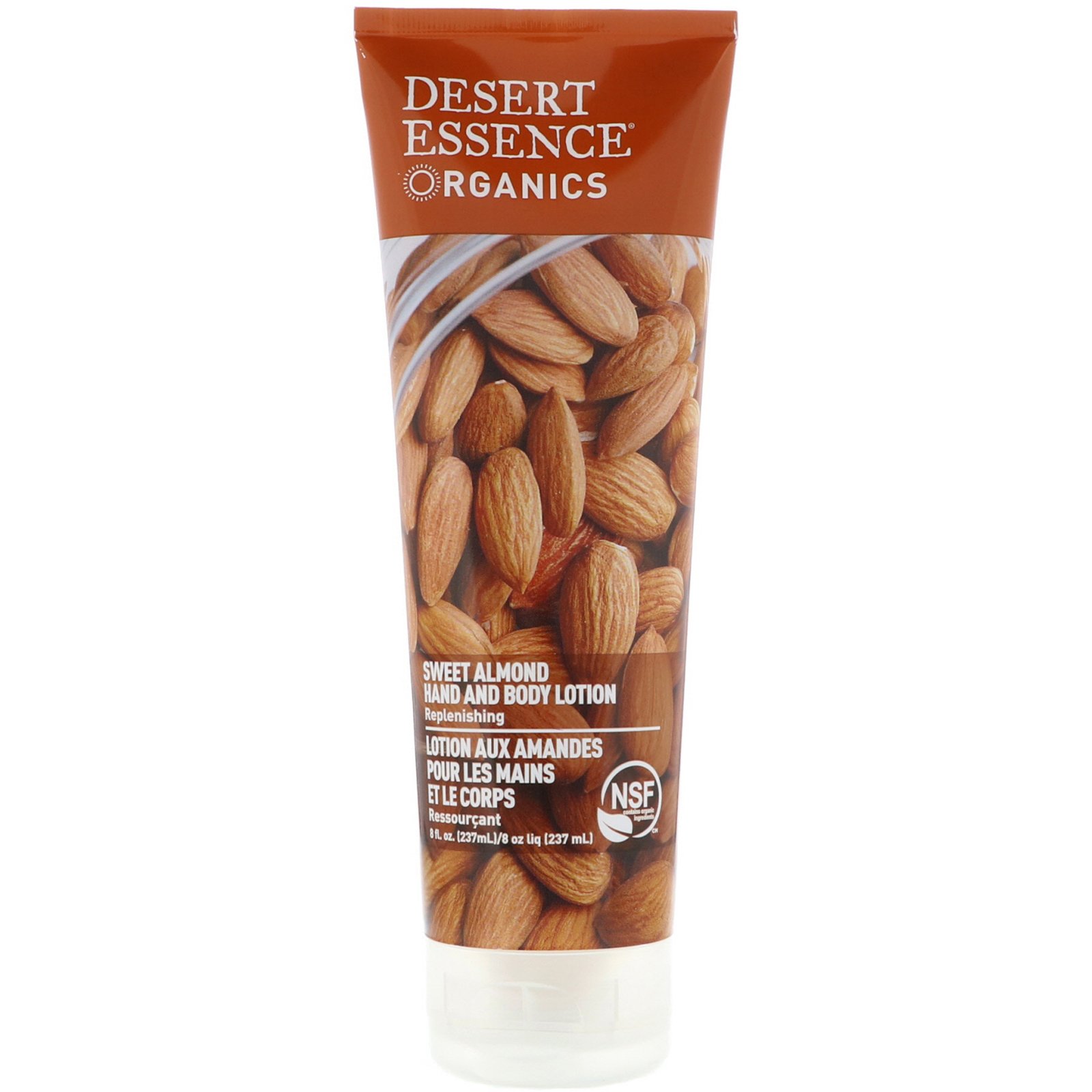 Comprar Desert Essence, Compostos orgânicos, Loção corporal e para as mãos de amêndoa , 8 fl oz (237 ml)