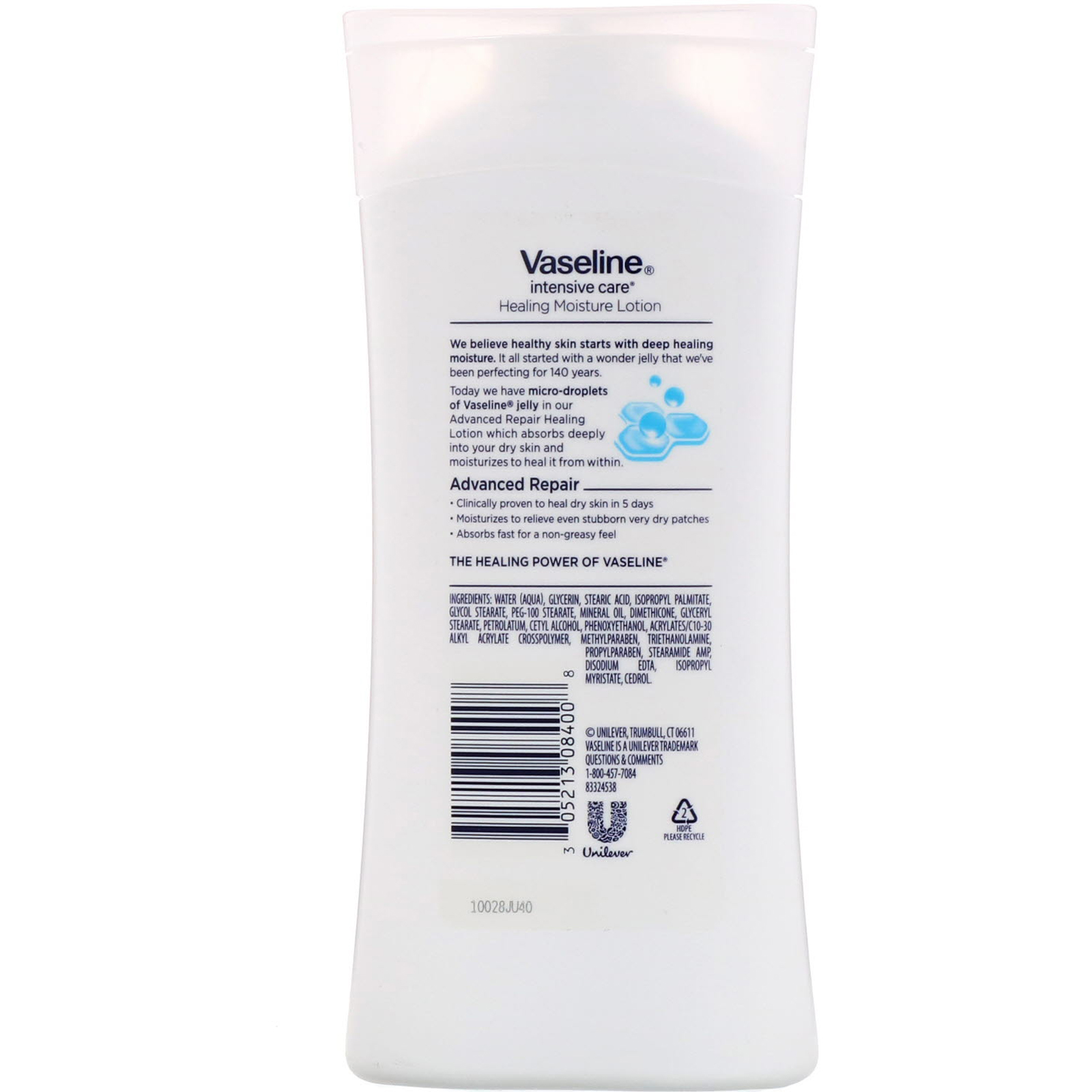 Comprar Vaseline, Cuidado Intensivo, Loção não Oleosa de Reparação Avançada, Sem Fragrância, 295 ml - Imagem 2