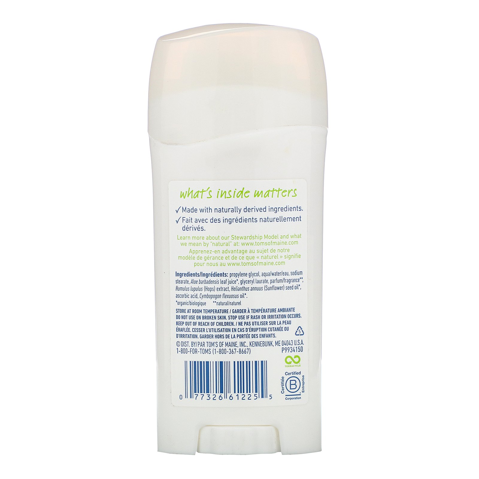 Comprar Tom's of Maine, Natural Long Lasting Deodorant, Wild Lavender, 2.25 oz (64 g) - Imagem 2