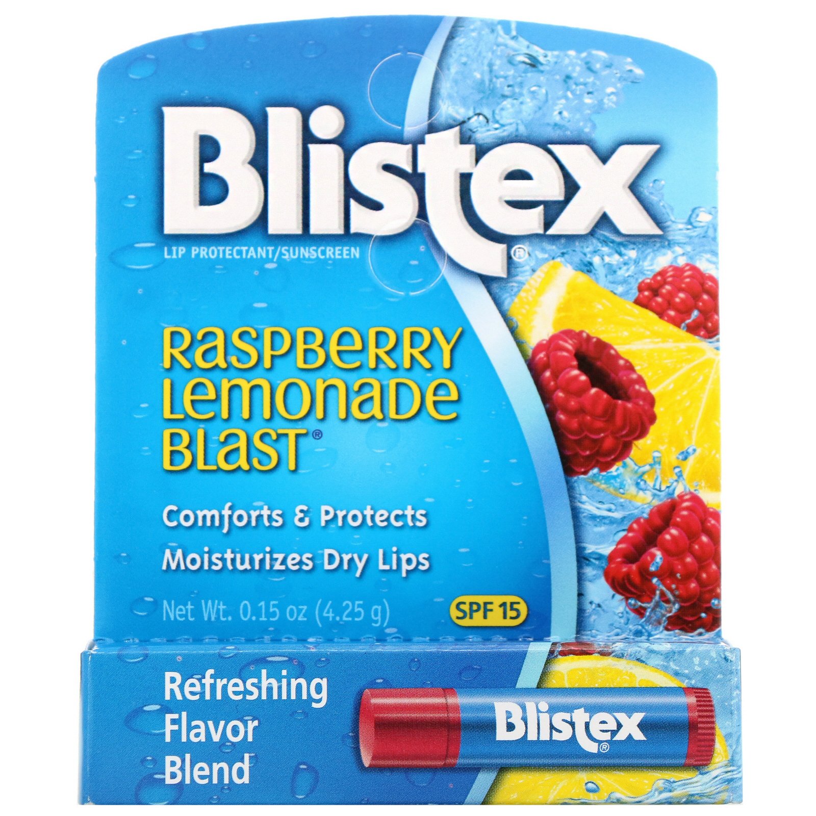 Comprar Blistex, Lip Protectant/Sunscreen, SPF 15, Raspberry Lemonade Blast, .15 oz (4.25 g) - Imagem 2
