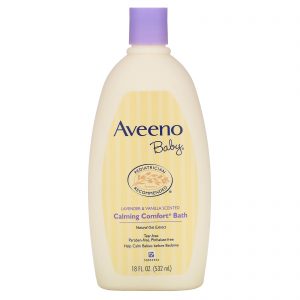 Comprar Aveeno, Baby, Banho Calmante Conforto, Lavanda e Baunilha, 532 ml (18 fl oz)