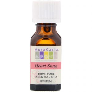 Comprar Aura Cacia, Óleos Essenciais 100% Puros, Música do Coração, .5 fl oz (15 ml)