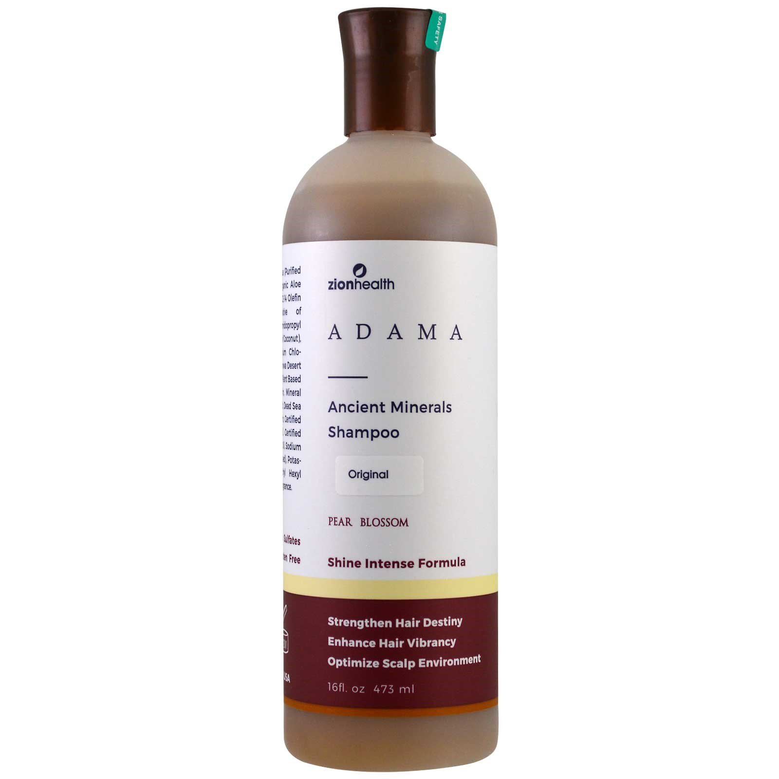 Comprar Zion Health, Adama, Shampoo de Minerais Anciões, Original, Flor de Pêra, 16 fl oz (473 ml) - Imagem 2