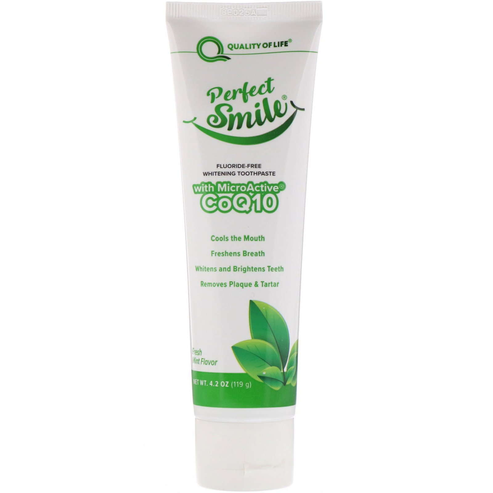 Comprar Perfect Smile, Fluoride-Free Whitening Toothpaste With MicroActive CoQ10, Fresh Mint , 4.2 oz (119 g) - Imagem 3
