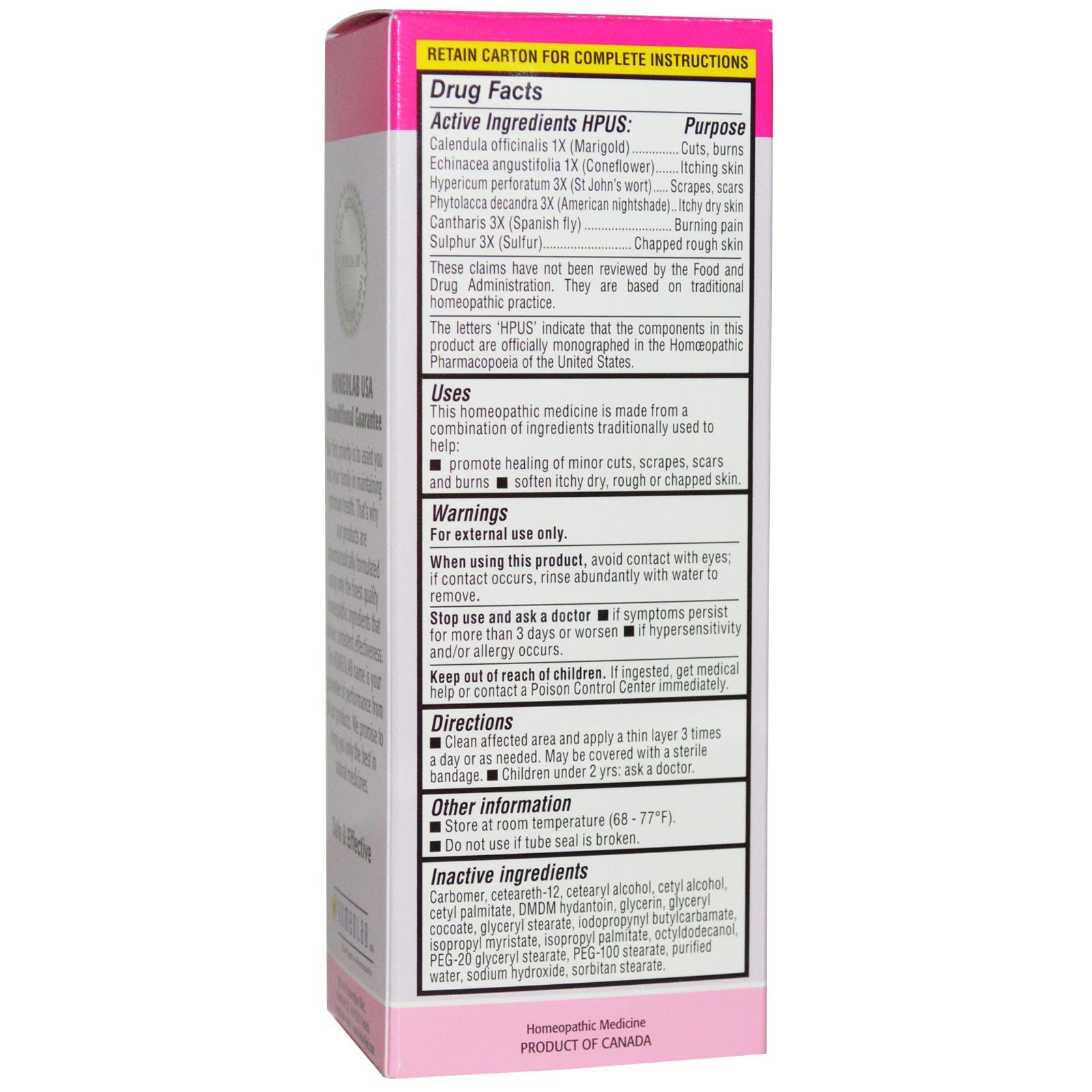 Comprar Homeolab USA, Kids Relief, Creme de Primeiros Socorros, Calêndula +, 1,76 oz (50 g) - Imagem 2