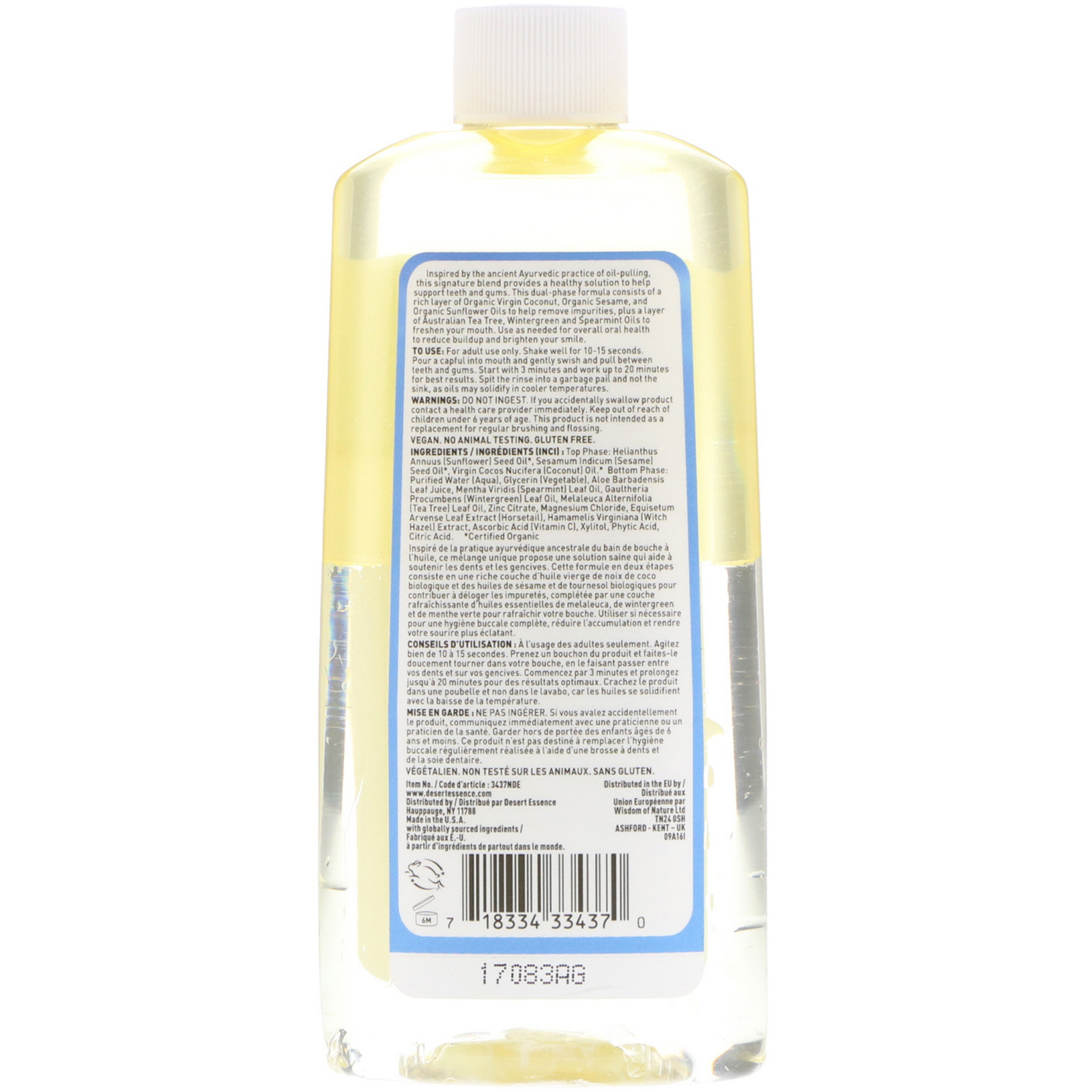 Comprar Desert Essence, Coconut Oil Pulling Rinse, 8 fl oz (240 ml) - Imagem 2