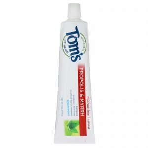 Comprar Tom's of Maine, Natural Antiplaue, Propolis & Myrrh Toothpaste, Fluoride-Free, Spearmint, 5.5 oz (155.9 g)