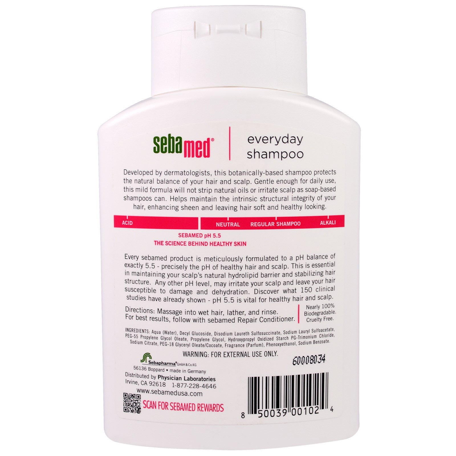 Comprar Sebamed USA, Shampoo Diário, 200ml - Imagem 2