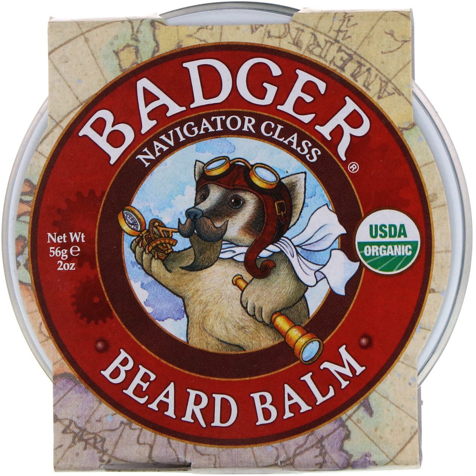 Comprar Badger Company, Navigator Class, Cuidado para Homens, bálsamo para Barba, 2 fl oz (59.1 ml)
