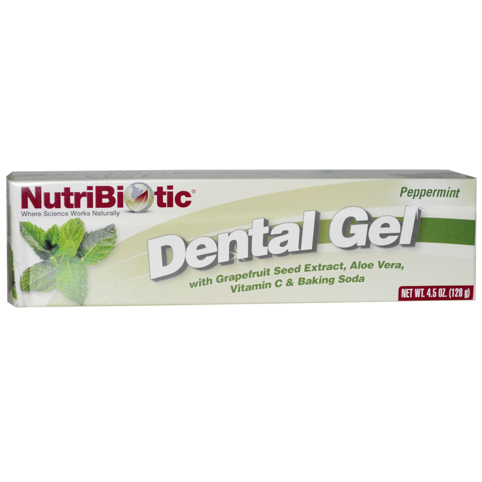 Comprar NutriBiotic, Creme Dental, Hortelã-pimenta, 4,5 oz (128 g)