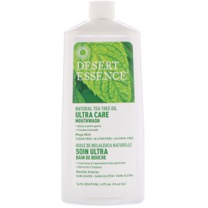 Comprar Desert Essence, Enxaguante Bucal Ultra Care, Megamenta, frasco de 16 oz (473 ml)