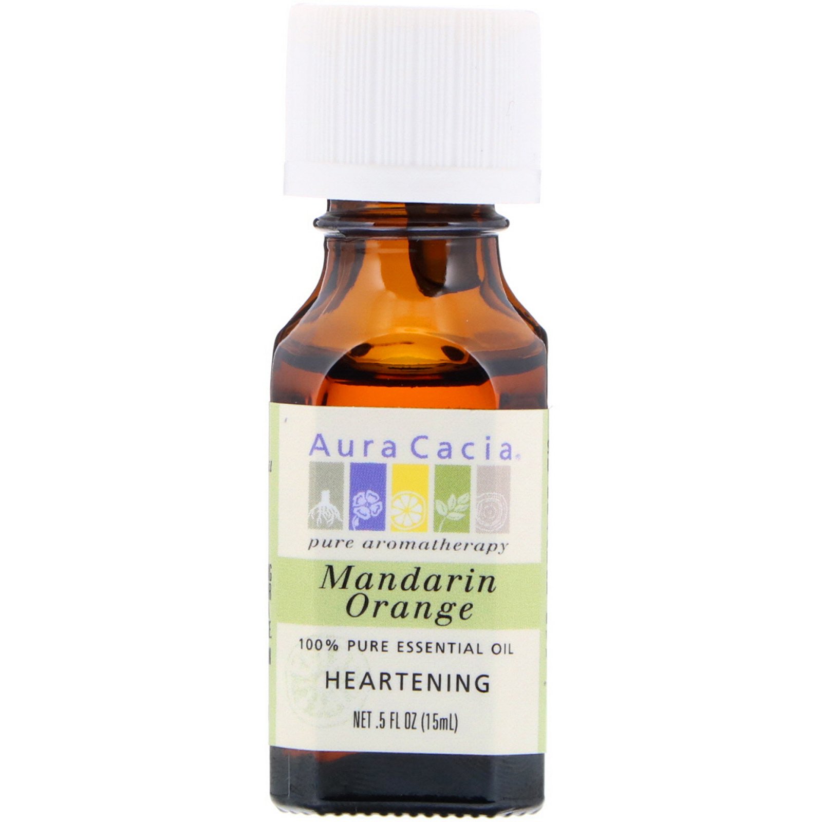 Comprar Aura Cacia, Óleo Essencial 100% Puro, Mexerica, Entusiasmante, .5 oz (15 ml)