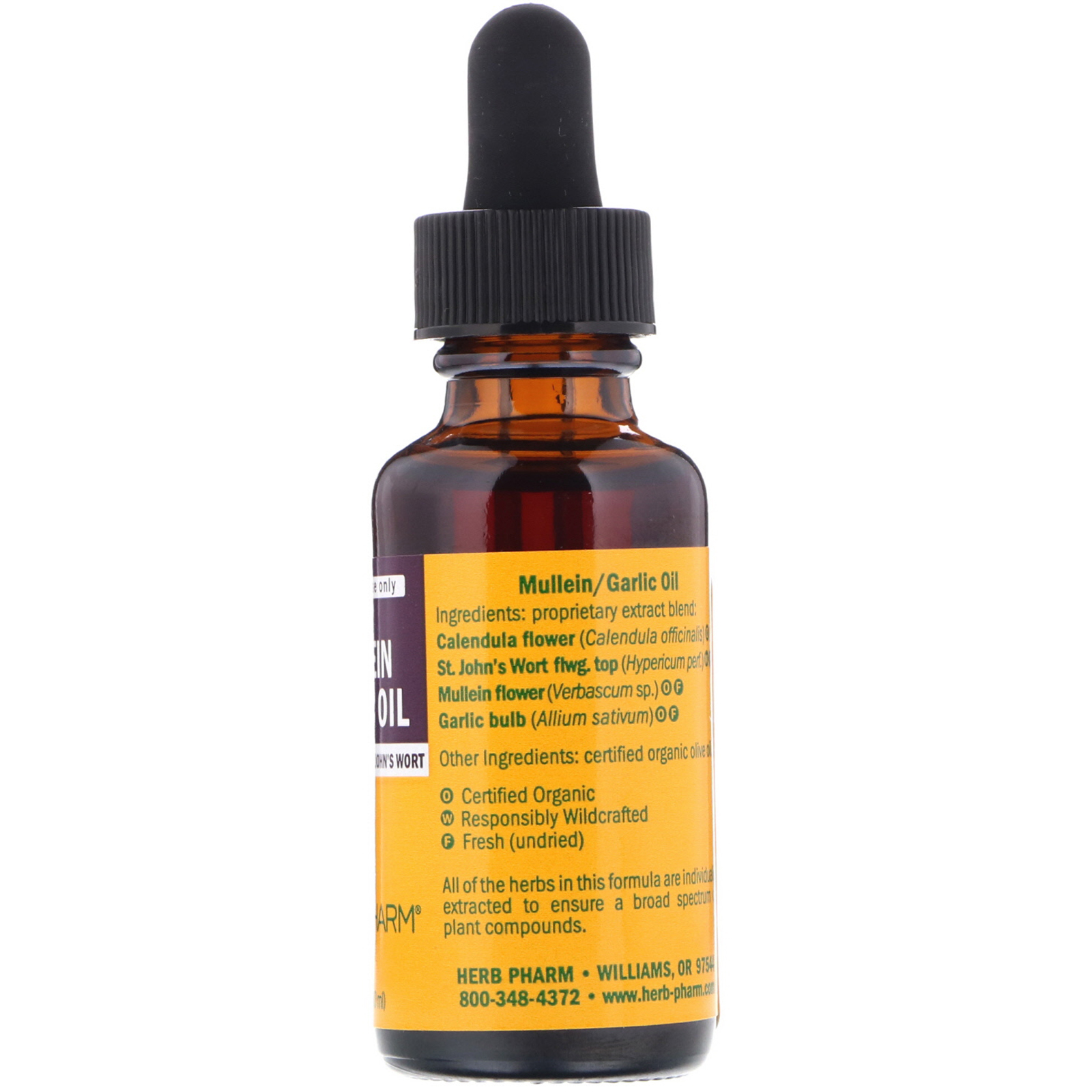 Comprar Herb Pharm, Alho Mullein, óleo puro para ouvidos, 1 fl oz (30 ml) - Imagem 2