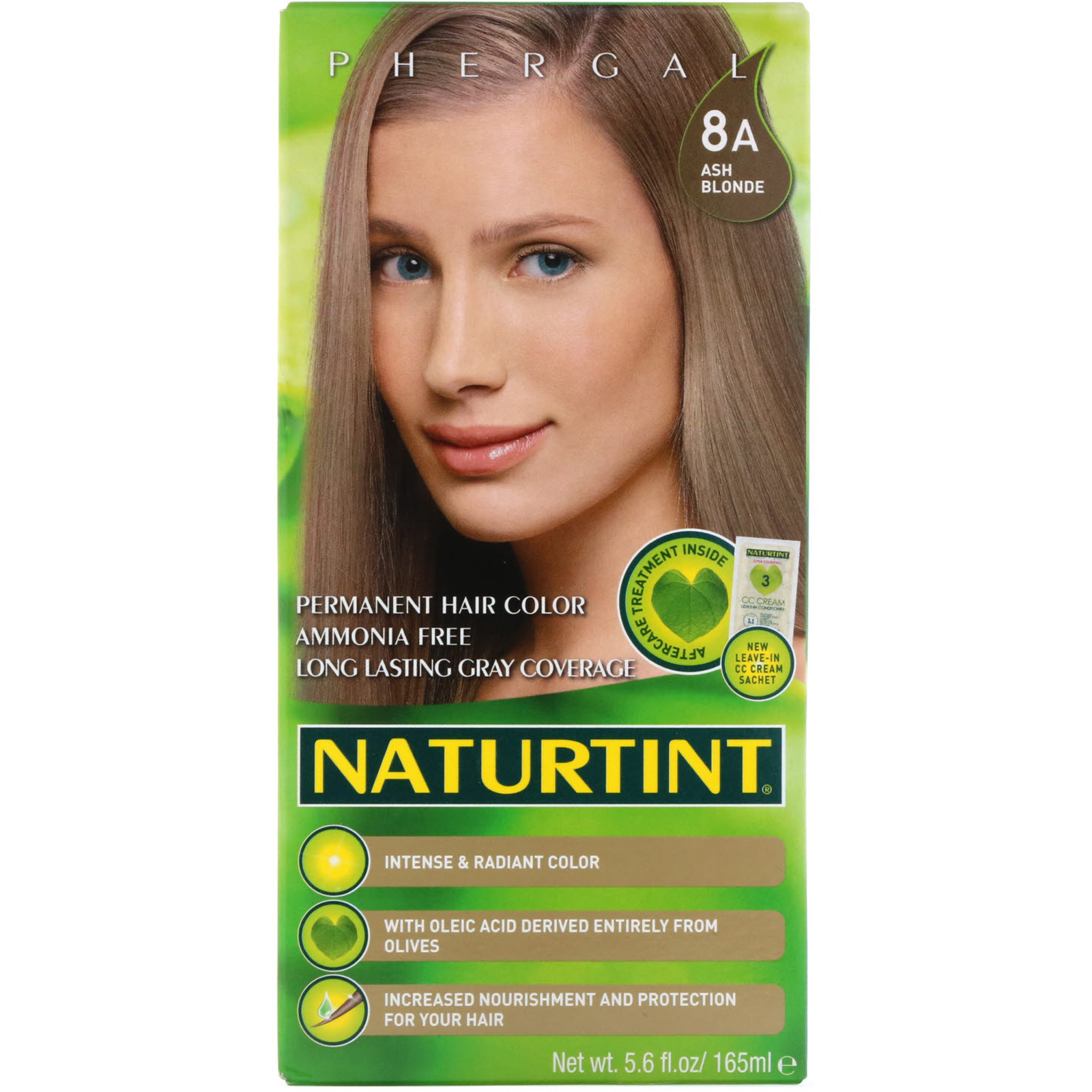 Comprar Naturtint, Tintura de Cabelo Permanente, 8A Loiro Acinzentado, 165 ml (5.6 fl oz)