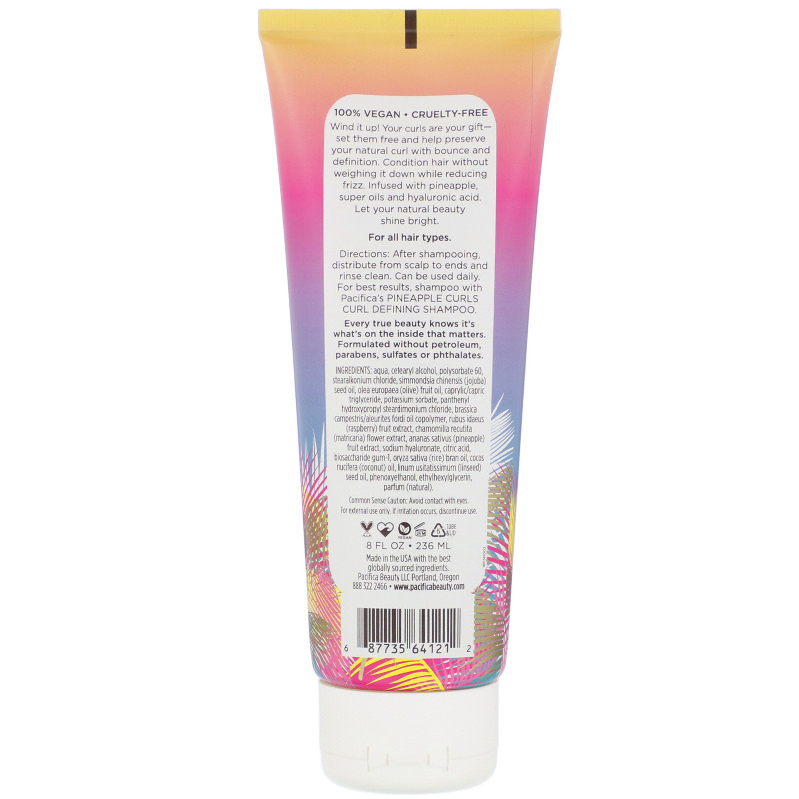 Comprar Pacifica, Cachos de Abacaxi, Condicionar Definidor de Cachos, 8 fl oz (236 ml) - Imagem 2