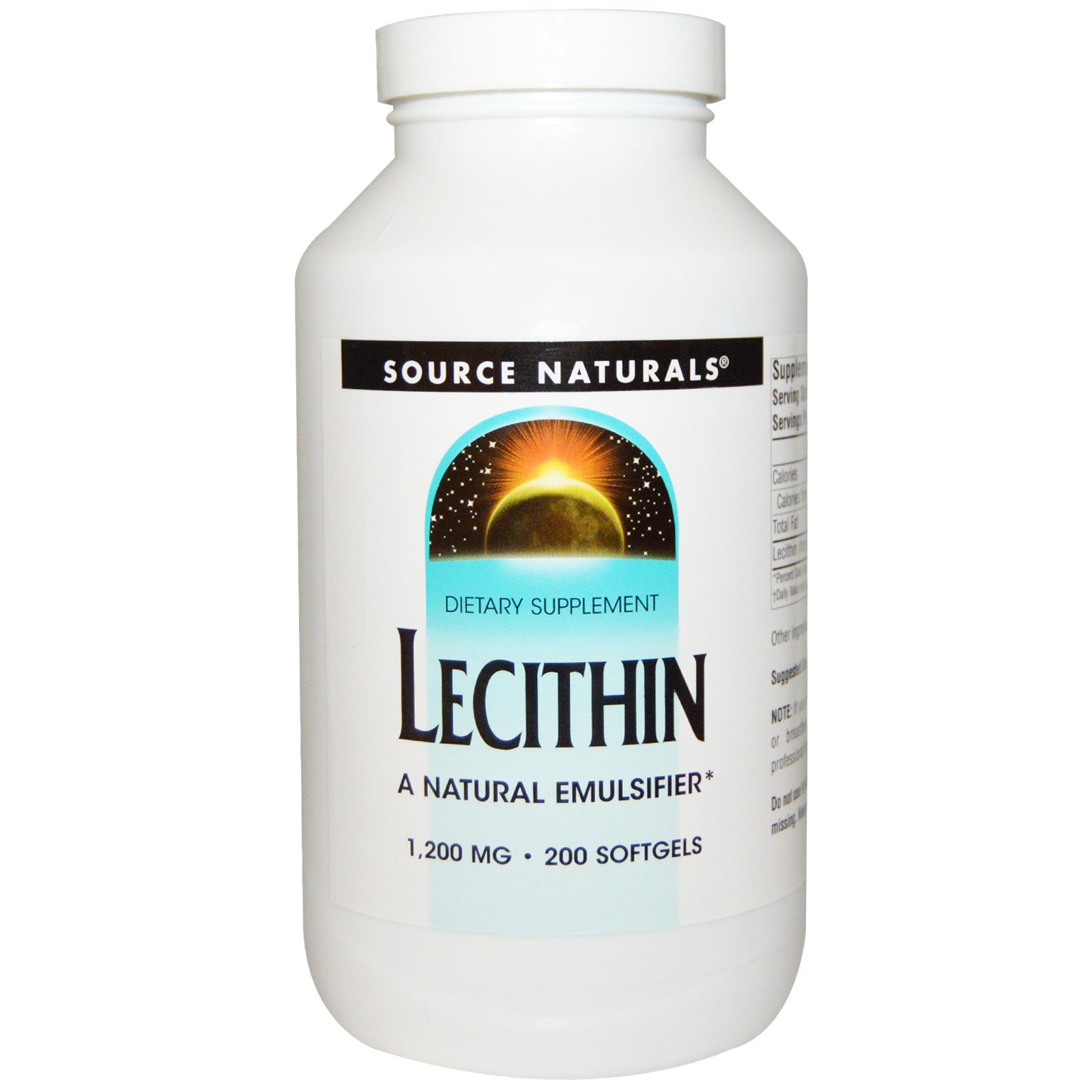 Comprar Source Naturals, Lecitina, 1.200 mg, 200 Cápsula Gelatinosas