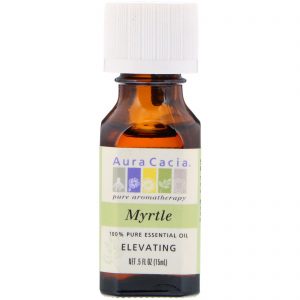 Comprar Aura Cacia, Óleo Essencial 100% Puro, Murta, Elevação, .5 fl oz (15 ml)