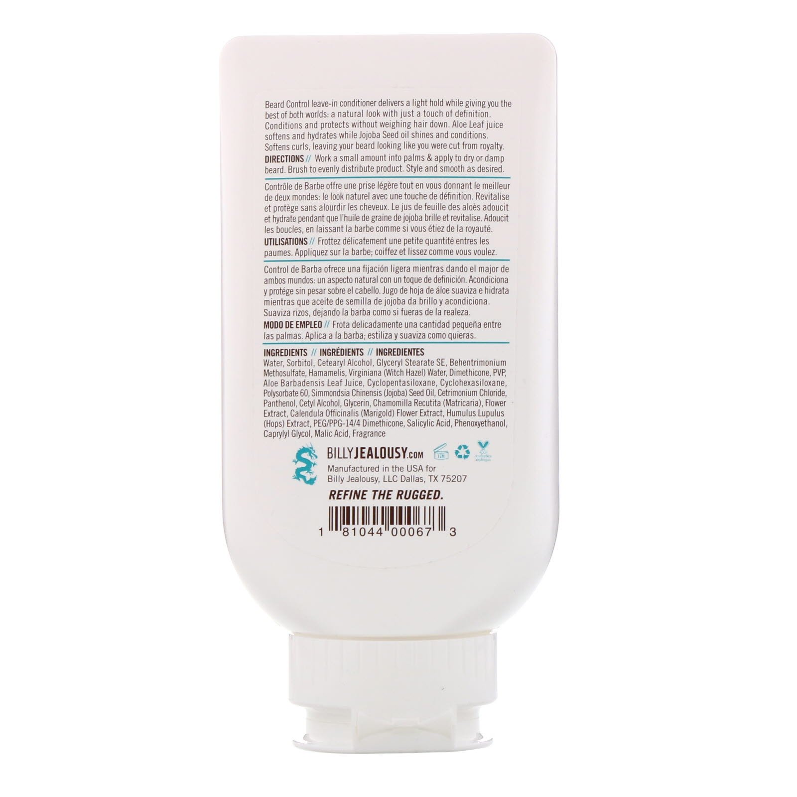 Comprar Billy Jealousy, Beard Control, Condicionador leave-in + pentear, 236 ml - Imagem 2