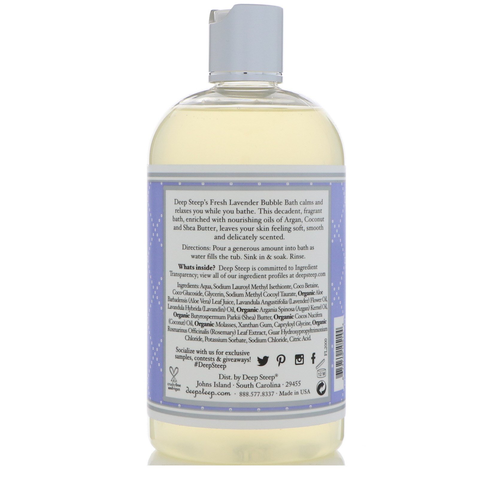 Comprar Deep Steep, Bubble Bath, Fresh Lavender, 17 fl oz (503 ml) - Imagem 2