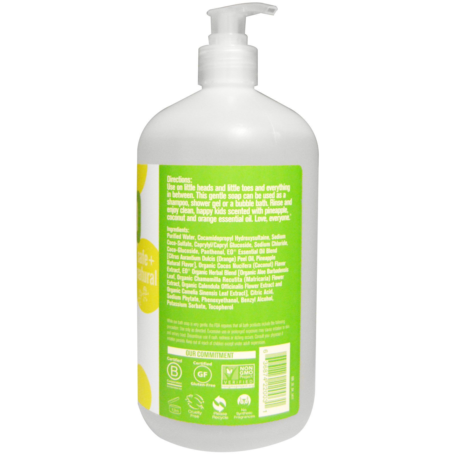 Comprar EO Products, Everyone, Sabonete para Todas as Crianças, Tropical Coconut Twist, 946 ml (32 fl oz) - Imagem 2