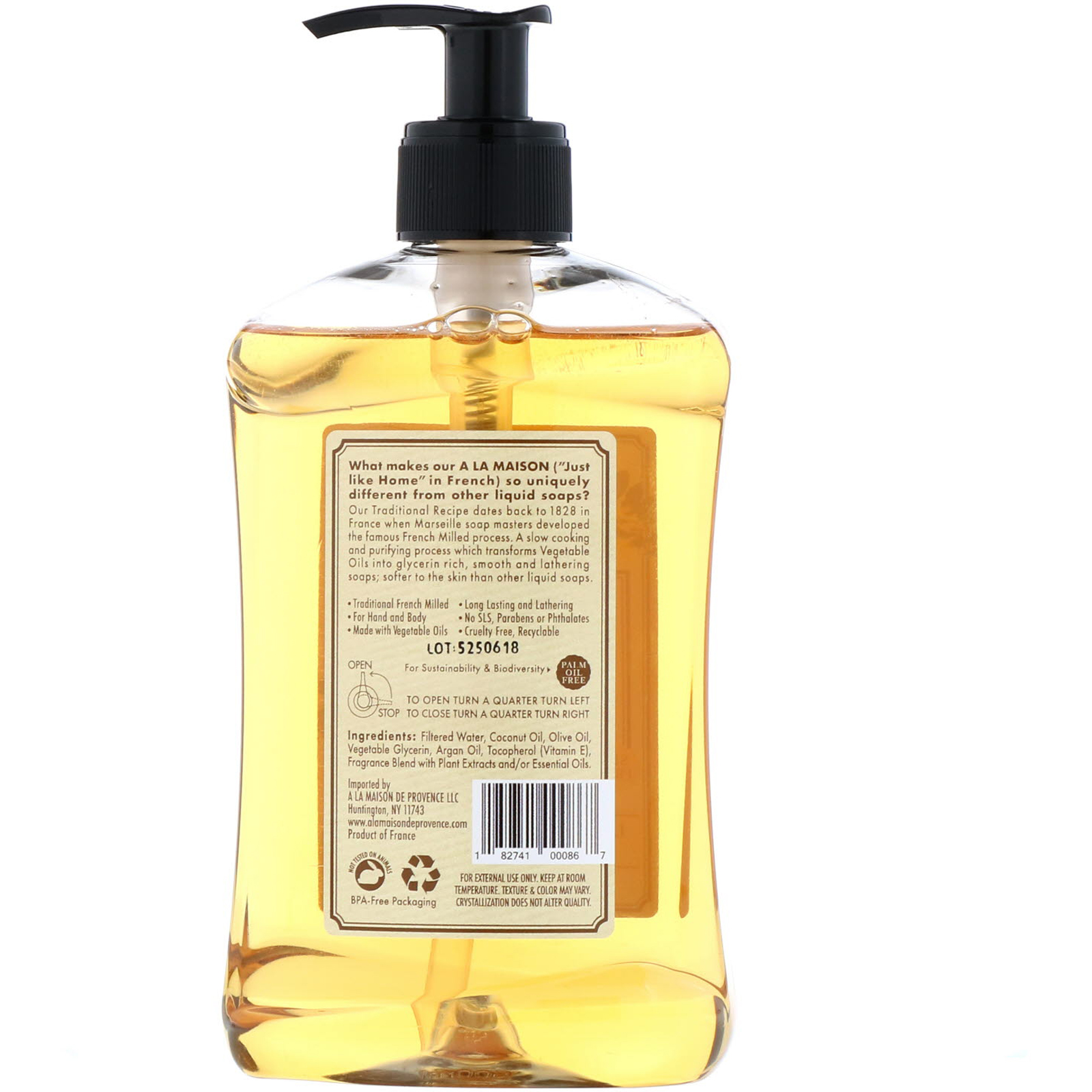 Comprar A La Maison de Provence, Sabonete líquido para mãos e corpo, madressilva, 16,9 fl. oz. (500 mL) - Imagem 2