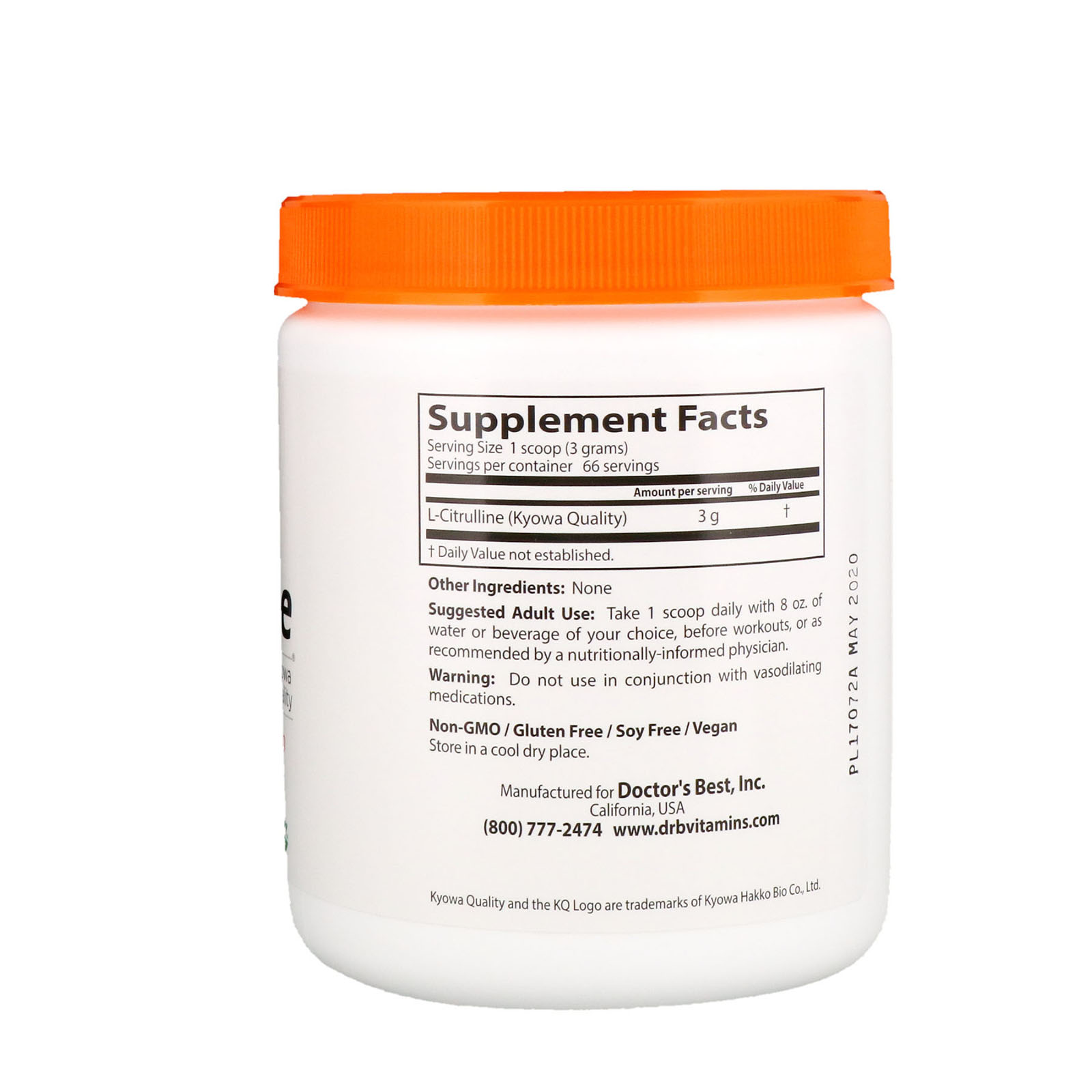 Comprar Doctor's Best, L-Citrulina em pó, 200 ml (7 oz) - Imagem 2