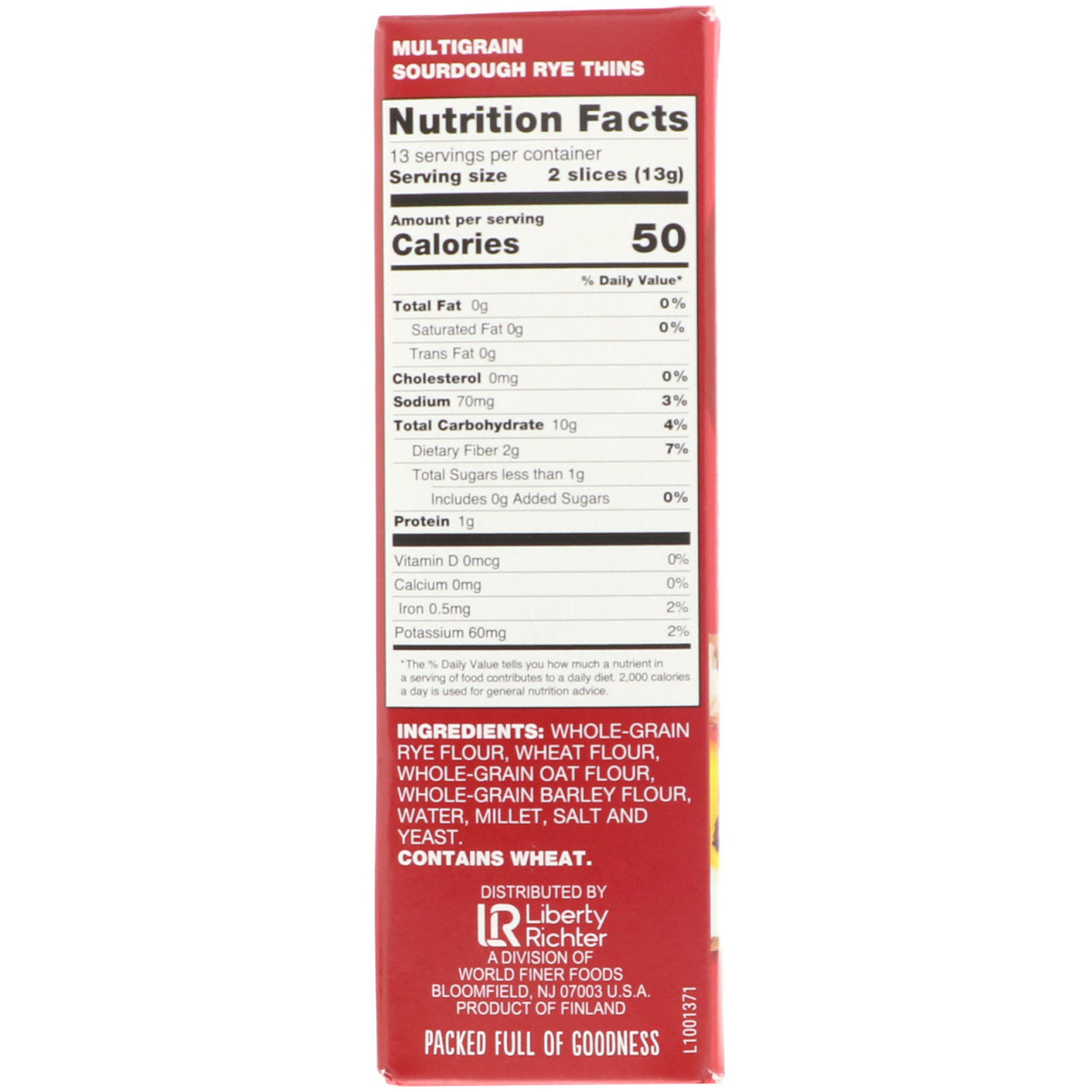 Comprar Finn Crisp, Pão Fino Crocante Multigrãos com Levedura de Centeio, 6.2 oz (175g) - Imagem 2