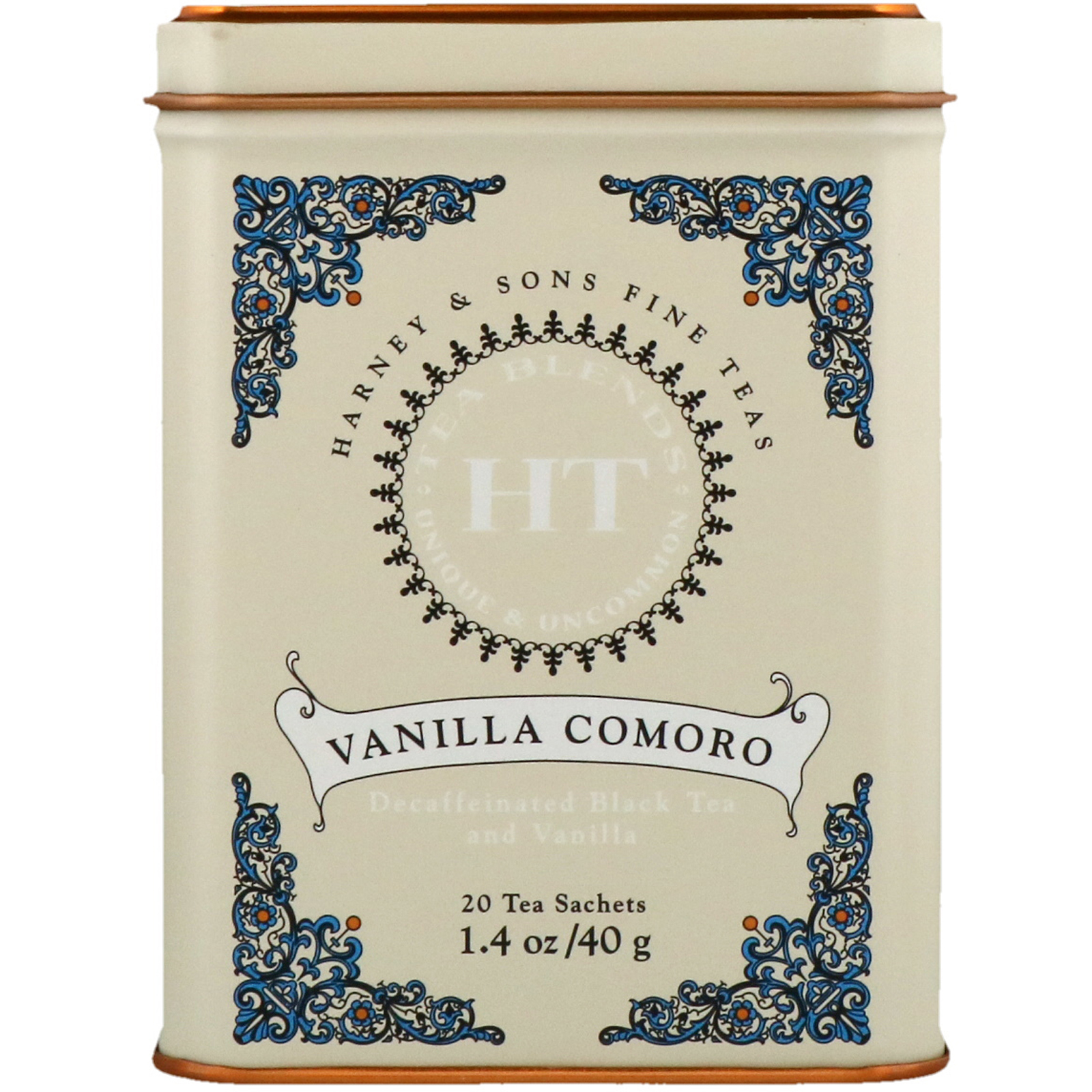 Comprar Harney & Sons, Mistura para Chá HT, Chá de Baunilha Comoro, 20 Sachês de Chá, 40 g (1,4 oz)