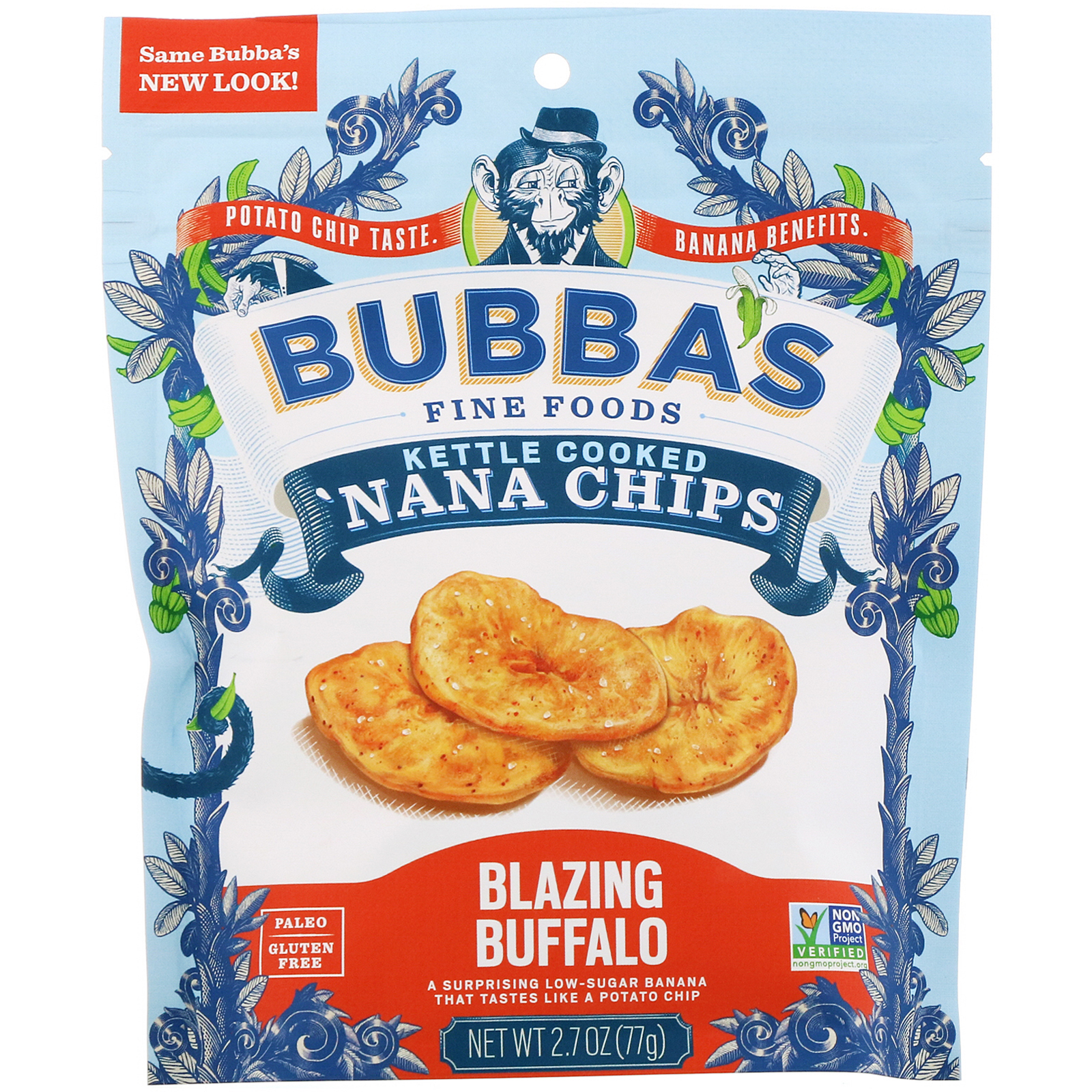 Comprar Bubba's Fine Foods, Chips de Banana, Sabor Blazing Buffalo, 77 g (2,7 oz)